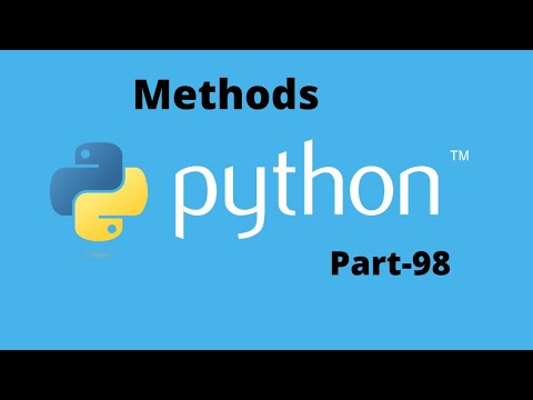 Methods in Python Part-98