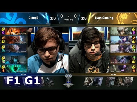 Cloud 9 vs Lyon Gaming | Game 1 Finals of Play-in Stage S7 LoL Worlds 2017 | C9 vs LYN G1