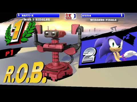 WSS 7 Singles - Raff-X (Rob) vs Kuma (Sonic) - SSB4 WF - Smash 4 - Smash for Wii U