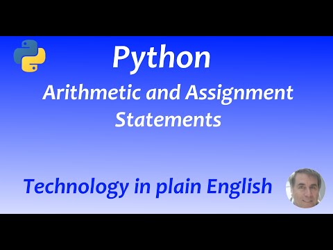 Python 003 The Assignment Statement And Arithmetic