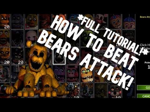 How To Beat Bears Attack 1, 2, and 3! FNAF UCN Challenges Guide #1!