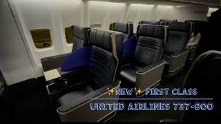 ✨NEW✨ United Airlines First Class 737-800/900 #unitedairlines #unitedfirst #boeing737 #firstclass