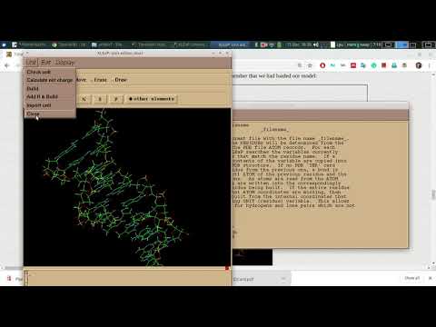 T3.2 AMBER 2.1.2) Loading the structure into Leap