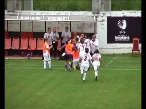 Great goal by Macedonia (vs France) - 2010 UEFA Women's U19 Euro