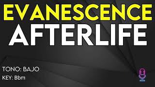 Evanescence - Afterlife - Karaoke Instrumental - Bajo