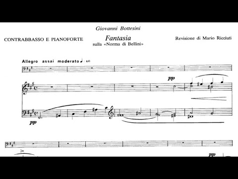 Giovanni Bottesini - Fantasia "Norma di Bellini" for Double Bass and Piano