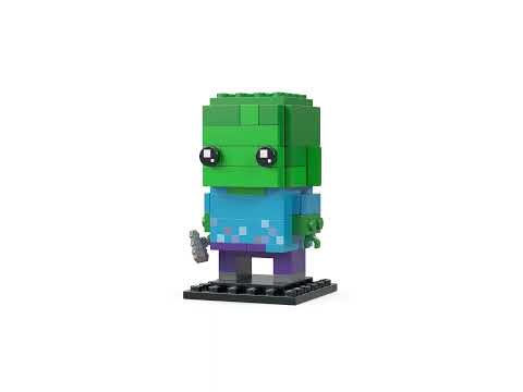 Vidéo LEGO BrickHeadz 40626 : Zombie (Minecraft)