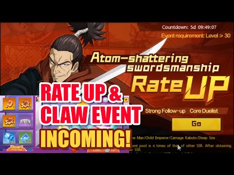 ATOMIC SAMURAI RATEUP INCOMING! Claw Machine Event Announced! [One Punch Man: THE STRONGEST]