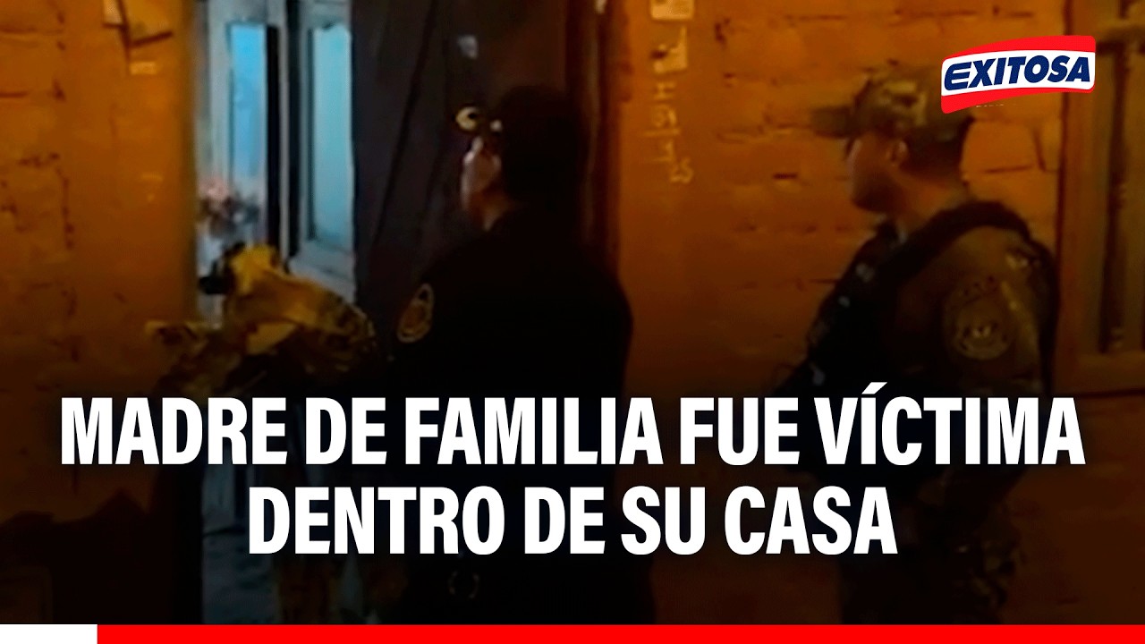 🔴🔵 Madre de familia fue víctima dentro de su casa y su hijo fue detenido como sospechoso