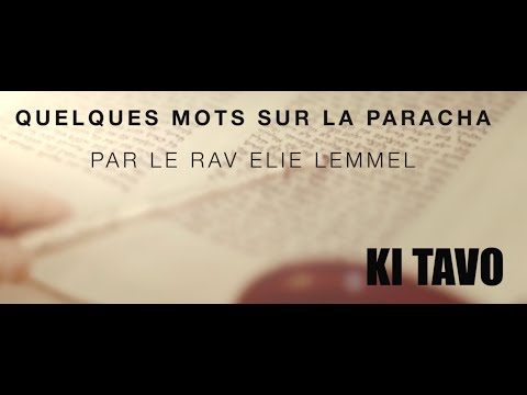 Il l'a frappé en cachette ! Rav Elie Lemmel - Paracha Ki Tavo