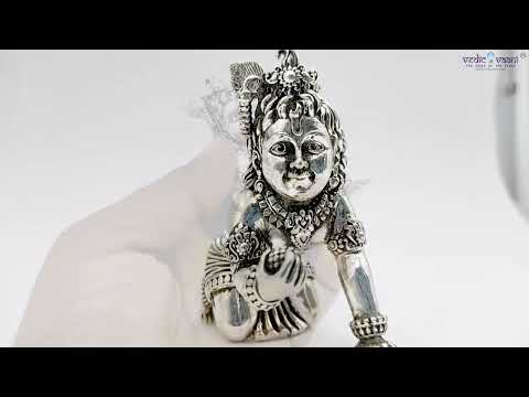 Bal Gopal / Little Krishna in Antic Silver Finish video