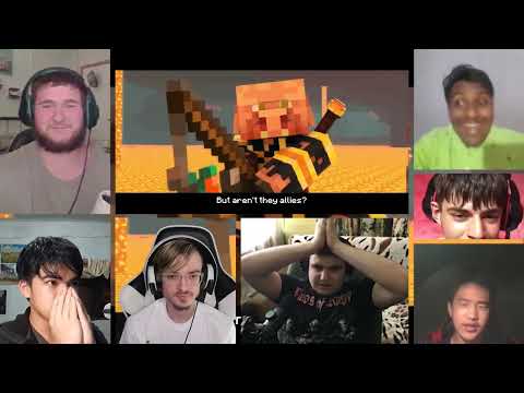 "We are the Danger XL" - A Minecraft Music Video ♪ [REACTION MASH-UP]#2047