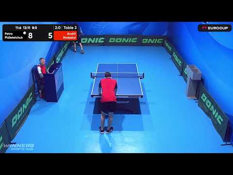 12:00 Petro Pidleteichuk 3-0 Andrii Hrabskyi 04.05.2023 TT Euro.Cup Ukraine Master. Table 3