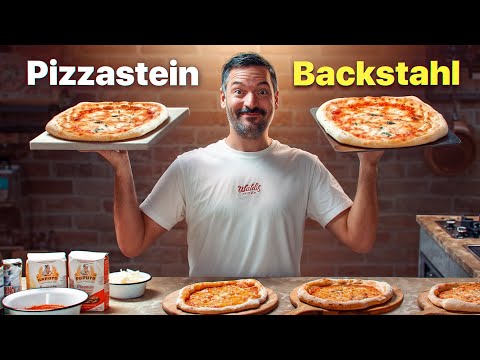 Pizza stone vs. baking steel 🍕🔥 Which makes the better pizza in a home oven?