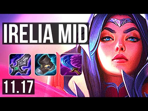 IRELIA vs LEBLANC (MID) | 6 solo kills, 1.2M mastery, 600+ games, Dominating | KR Diamond | v11.17