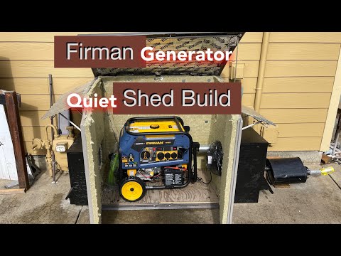 DIY Firman Generator Quiet Shed Build & Muffler Install (Homemade)