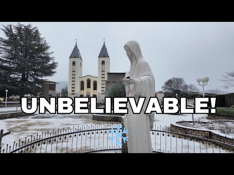 HISTORIC MOMENTS - SNOW IN MEDJUGORJE!