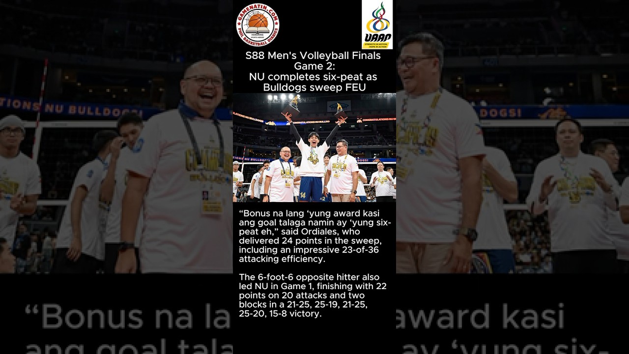 UAAP Men's Volleyball: NU dismantles FEU to win title for sixth straight year