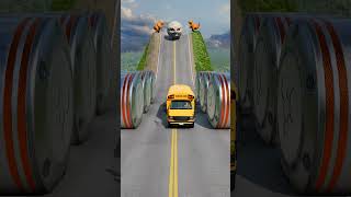Download lagu Car & School Bus vs Hydraulic Crush - BeamNG.drive mp3