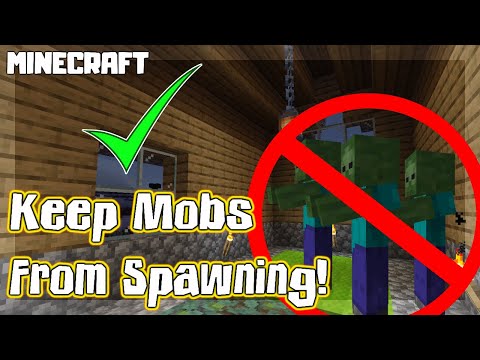 Stingray Productions - MINECRAFT | How to Keep Mobs from Spawning in Your House!! 1.16.4