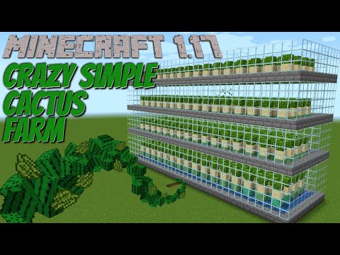 MINECRAFT SURVIVAL CACTUS FARM TUTORIAL | How to make a Cactus Farm in Minecraft 1.17 & below EASY