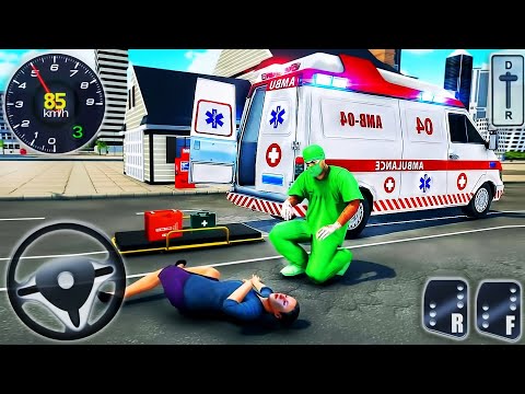 City Ambulance Rescue Simulator 2020 - Policeman Emergency Van Drive - Android GamePlay #3