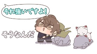 【手描き切り抜き】つよつよ野犬と加賀美社長【加賀美ハヤト】