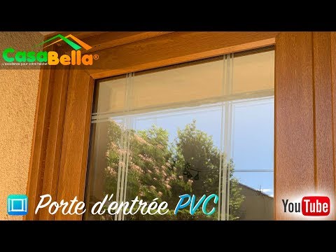 Casabella présente une installation  Porte d'entrée vitrée PVC chêne doré  à Marseille !