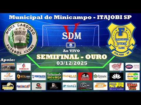 MUNICIPAL MINICAMPO 2025 | N. CARDOSO X FAZENDINHA | SEMIFINAL OURO | ITAJOBI SP | AO VIVO