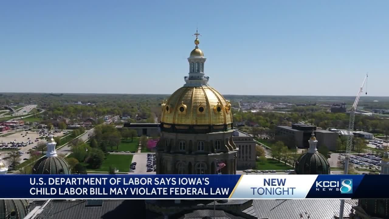 U.S. Department of Labor says Iowa’s child labor bill may violate federal law