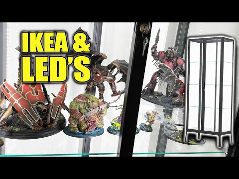 Light it up with LEDs Giant IKEA Glass Case for Miniatures Figures & Collectibles