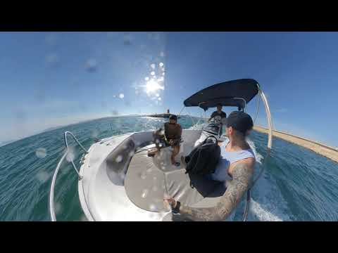 Little boat trip in Playa de Gandia, Valencia, Spain. Part 1