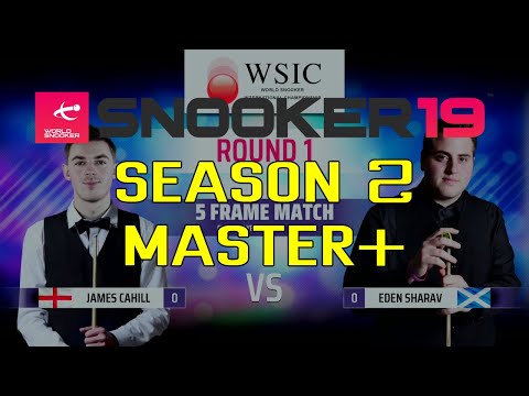 Snooker 19 | Season 2 | Master+ | International Championship | Round 1 Vs Eden Sharav