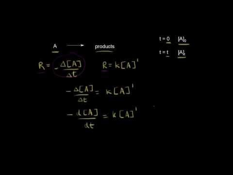 First-order reaction (with calculus) | Kinetics | Chemistry | Khan Academy