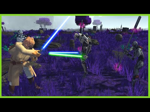 General Grievous Takes on Master Plo - Men of war assault squad 2  - Star Wars galaxy at war mod