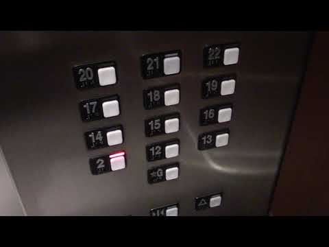 Westinghouse Traction Elevators @ Chase Tower in Milwaukee, WI - HD Take
