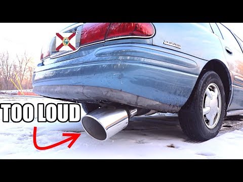 I PUT A GIANT EXHAUST TIP ON A SMALL CAR!
