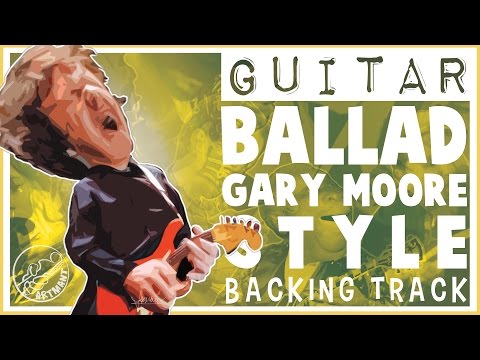 Slow Ballad Gary Moore Style Backing Track in A Minor