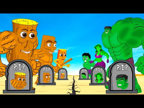 Rescue HULK Family Vs R.I.P TUNG TUNG TUNG SAHUR Family: Returning From The Dead SECRET!