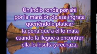 UN INDIO QUIERE LLORAR  Banda Machos  (LETRA)