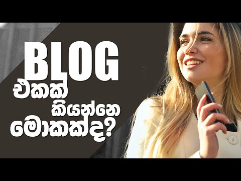 What is a blog? - බ්ලොග් එකක් කියන්නෙ මොකක්ද? | Sri Nerds