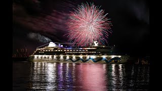 AIDAaura verlässt Hamburg und geht auf Weltreise AIDAaura verlässt Hamburg und geht auf Weltreise