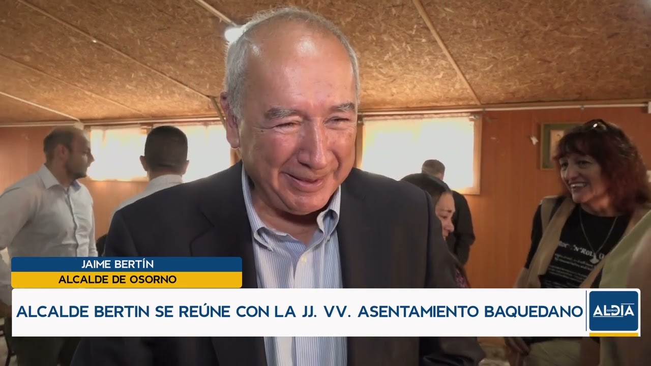 Visita del Alcalde Jaime Bertín