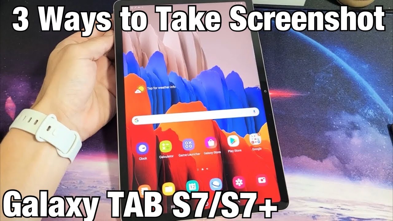 Galaxy TAB S7/S7+: How to Take Screenshot (3 Ways)