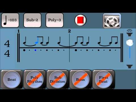 Polyrhythms app basic instructions