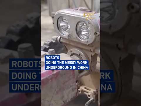 Robots take on messy underground work in China  #coolchina