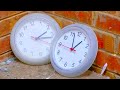 Smash Two Plastic Wall Clocks