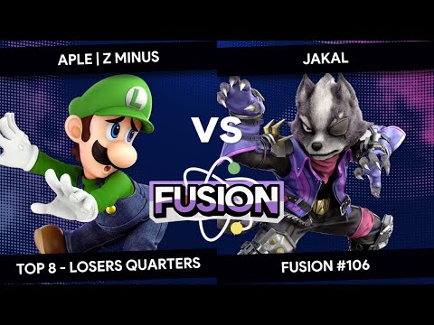 Fusion #106 - Z Minus (Luigi) vs Jakal (Wolf) - Top 8 - Losers Quarters
