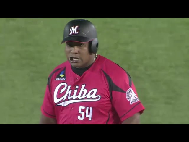 【6回裏】ようやく出た!! 待望の先制点は主砲のバットから!! マリーンズ・デスパイネのタイムリー!! 2016/8/4 M-F