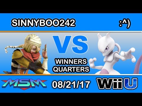 MSM 110 - NA | Sinnyboo242 (Sheik) Vs. 4BUN | :^) (Mewtwo) Winners Quarters